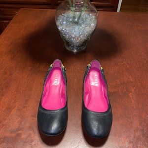Ralph Lauren- Lauren Black Chain Ballet Flats